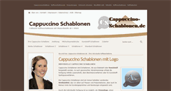 Desktop Screenshot of cappuccino-schablonen.de